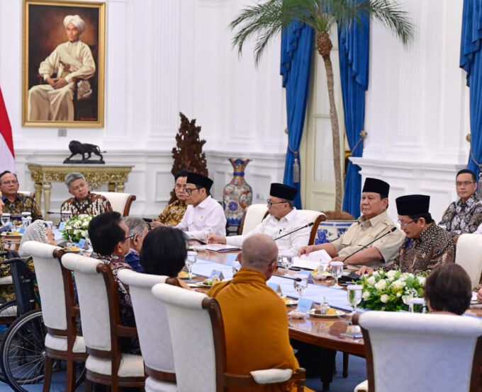 Menag Dampingi Presiden Terima Aspirasi Kebangsaan dari Gerakan Nurani Bangsa