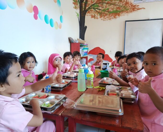 Ketua Yayasan Apresiasi Program MBG yang Bergulir di TK Baburrahman Galung Beru