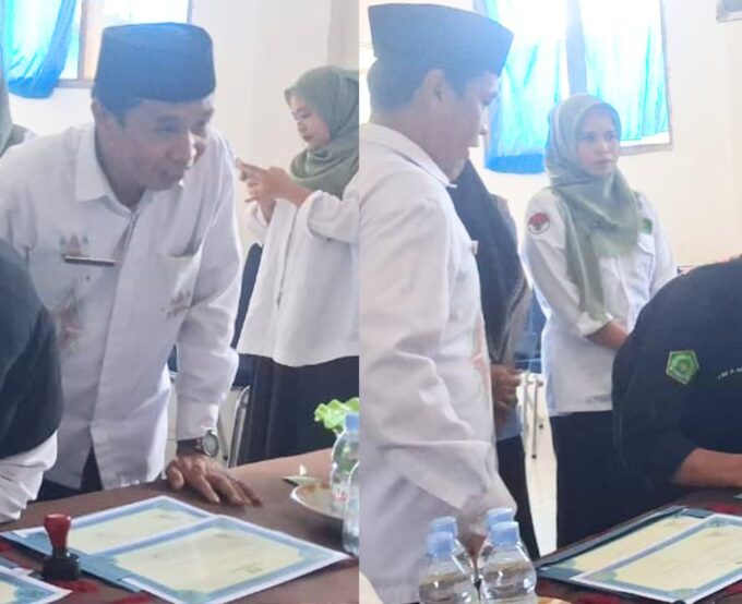 Perkuat Karakter Santri, MTs–MA As'adiyah Galung Beru dan KUA Gantarang Sepakati MoU